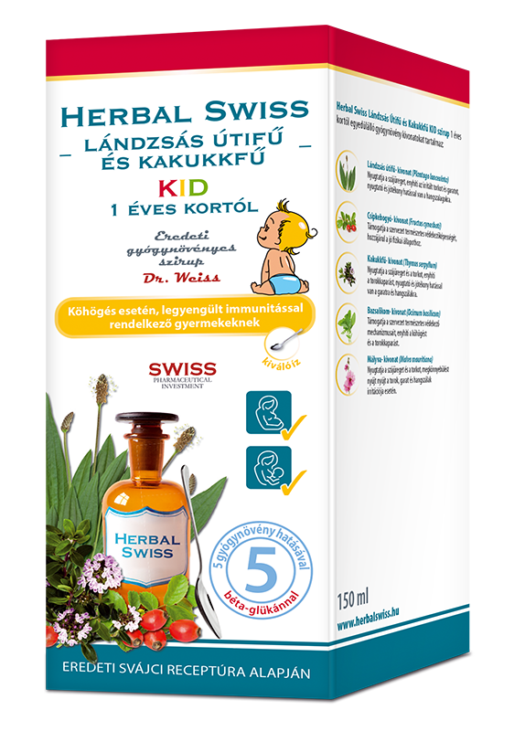 Herbal Swiss Kid folyékony étrend-kiegészítő